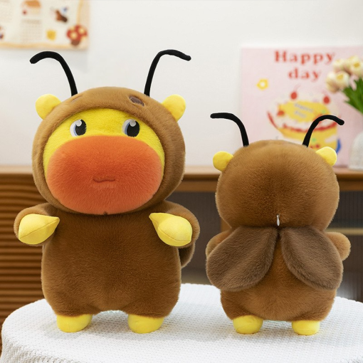 Мягкая игрушка "Капибара Лулу" в костюме таракана 35см