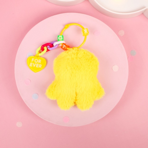 Мягкий брелок "Монстрик" №Q1064-2, желтый