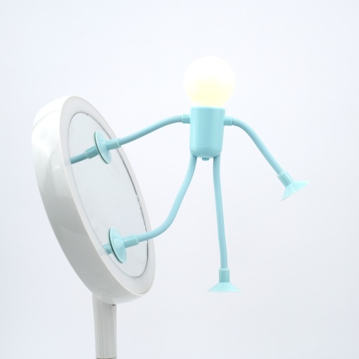 Ночник "Человечек" на присосках, голубой оптом