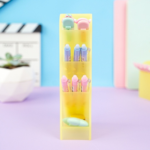 Органайзер для канцелярии "Color" желтый, 5x20.6x9.3 см