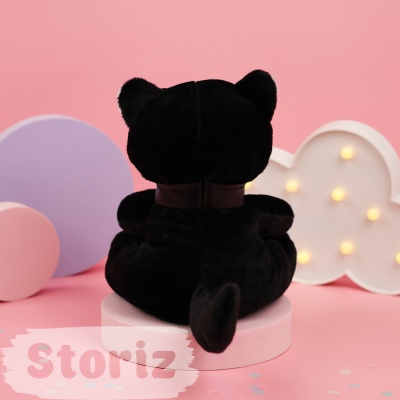 Мягкая игрушка "Cat Dark", черный 25 см