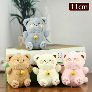 Мягкий брелок "Кот с бубенчиком" в ассортименте 1шт