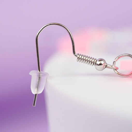 Серьги "Привидение" розовые