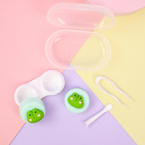 Футляр для хранения контактных линз "Лягушка" 7х4,5х4,8см