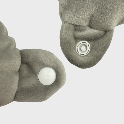 Подушка под шею "Котик" серый