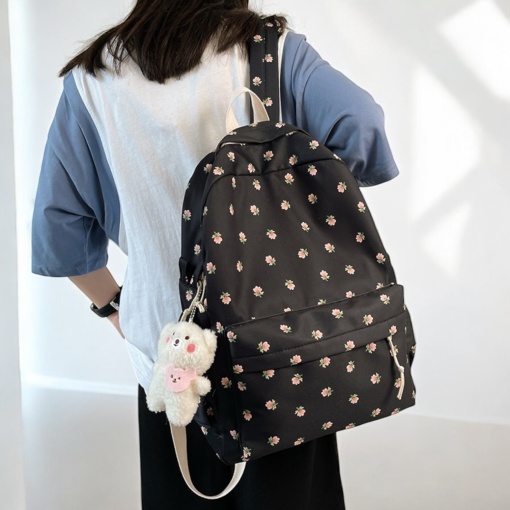 Рюкзак "Flowers" черный