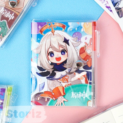 Мини-блокнот с ручкой "Genshin Impact" (набор 24 шт.)