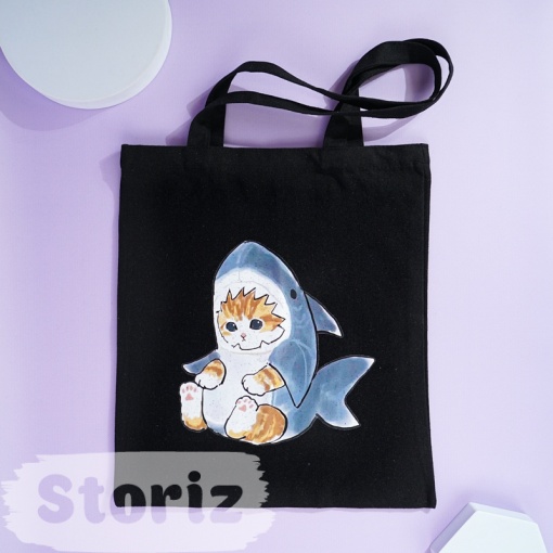Сумка тканевая "Cat Shark"