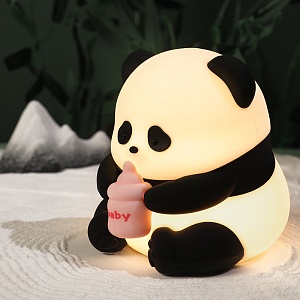 Ночник "Panda baby" с бутылочкой, 10,5см  оптом