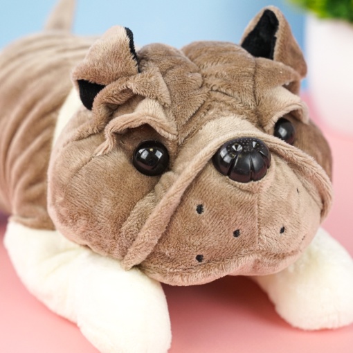 Мягкая игрушка "Шарпей" серый, 27см