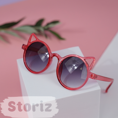 Солнцезащитные очки с чехлом "Cat" red