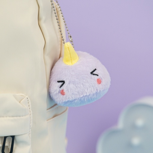 Мягкий брелок "Милый монстр" сиреневый