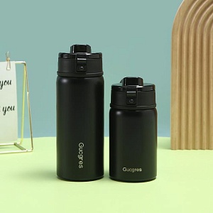 Термос-кружка "Gucgres" черный, 350мл оптом