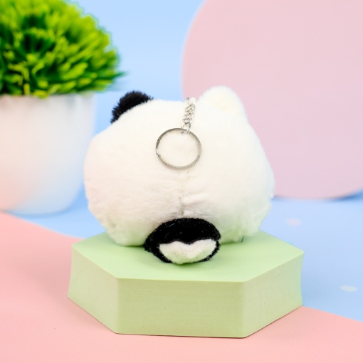 Мягкий брелок "Кото-шарик" черный, 12см