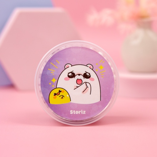 Слайм "Мишки", WOW с шариками, Фиолетовый, 150 гр.