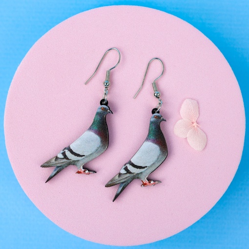 Серьги "Голубь"