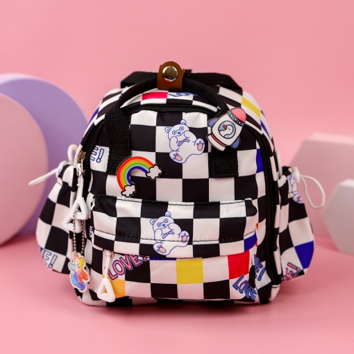 Сумка "Love bear" черно-белый