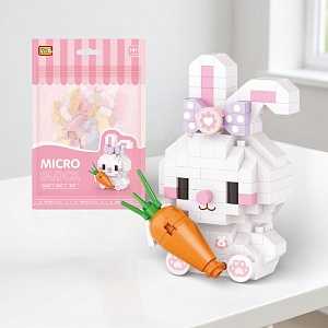 Конструктор "Loz micro" кролик с морковкой №8610 (170 деталей)