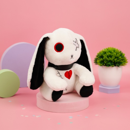 Мягкая игрушка "Bunny Dark", белый 25 см