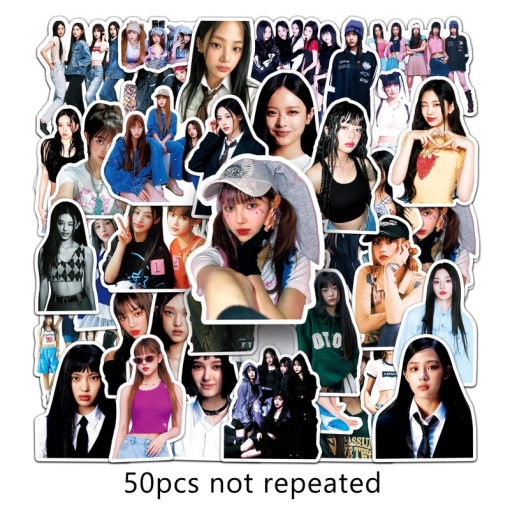 Наклейки для стикер бомбинга "K-POP" NewJeans (50 шт.)