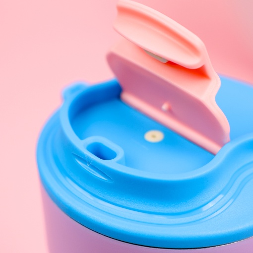 Термос "Happy" Funny party с мороженым, фиолетовый, 450мл оптом