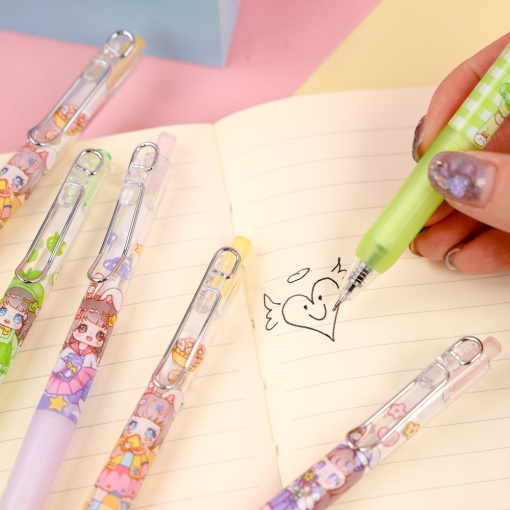 Набор ручек "Girl with ears" 6122 в шоу-боксе, 36шт