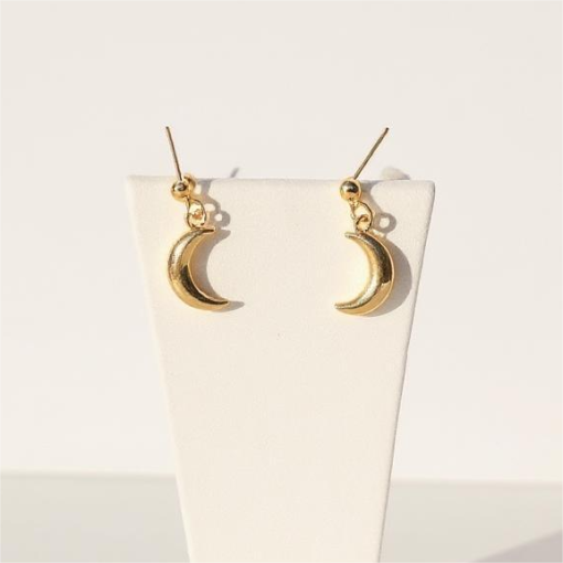 Серьги-каффы "Полумесяц" серебряный