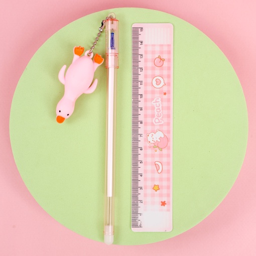 Ручка со стирашкой "Уточка" в ассортименте 1шт. (синий)