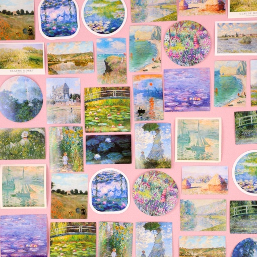 Набор наклеек "Monet Oil Painting", 46 шт.
