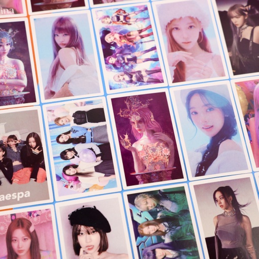 Набор картонных карточек "K-POP" Aespa №1, 30шт.