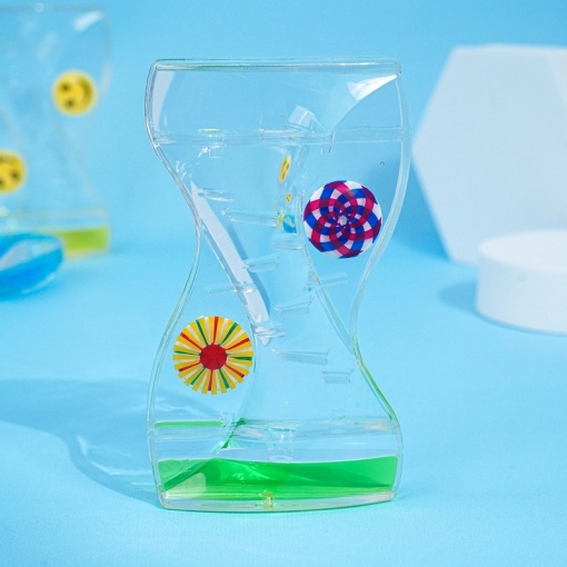 Гелевые часы "Геометрия" зеленый, 14х8 см оптом