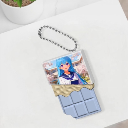 Брелок "Anime chocolate" голубой