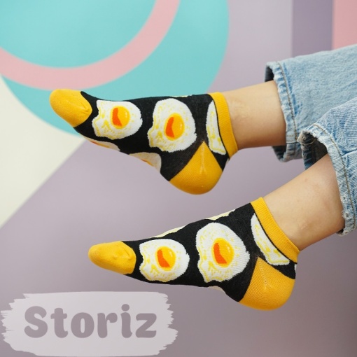 Мини-носочки "Fried eggs" р.38-40
