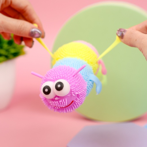 Игрушка-антистресс мялка "Гусеница" 16см