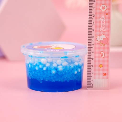 Слайм "Мишки", WOW с шариками, Голубой, 150 гр.