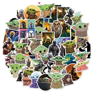 Наклейки для стикер бомбинга "Yoda Baby" TN-N20, (50 шт)