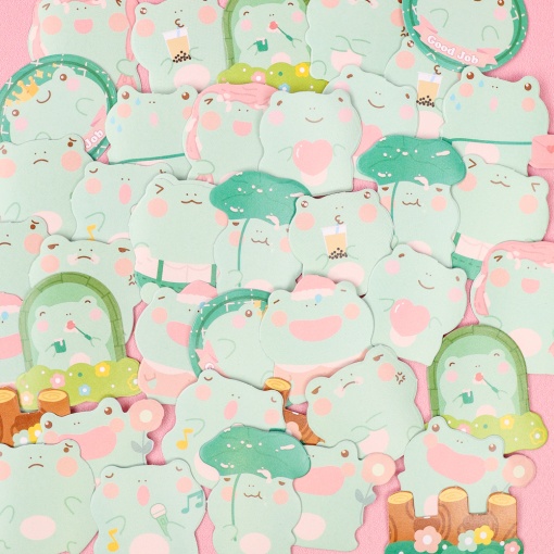 Набор наклеек "The Frog Family", 45 шт.