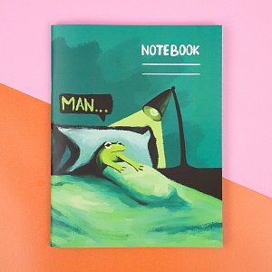 Тетрадь "MAN" лягушка, 48 листов (STORIZ) 