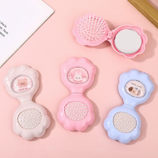 Расческа складная с зеркалом "Senbeibei" в ассортименте,1шт