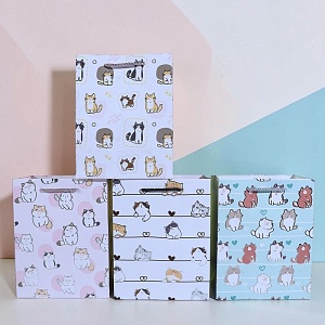 Подарочный пакет "Many cats" 30х41.5х12см, в асс-те 1шт