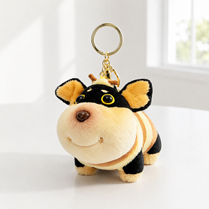 Мягкий брелок "Puppy" в костюме пчёлки, 8см