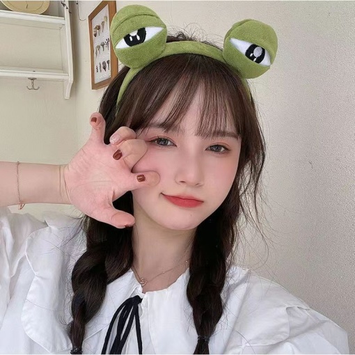 Ободок для волос "Pepe Frog eyes"