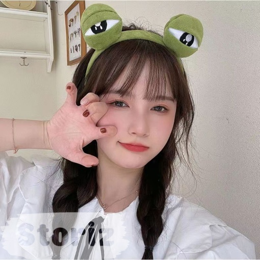 Ободок для волос "Pepe Frog eyes"