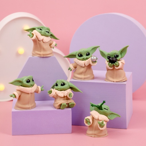 Набор фигурок "Baby Yoda" 6 см, 6 шт оптом