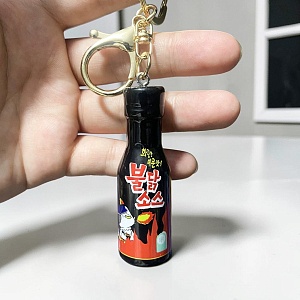 Брелок "Соус Samyang Бульдак" черный