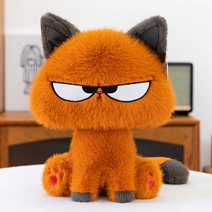 Мягкая игрушка "Angry cat" рыжий, 35см
