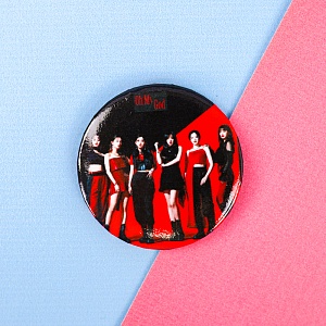 Значок круглый "K-pop" IDLE №1, 56мм