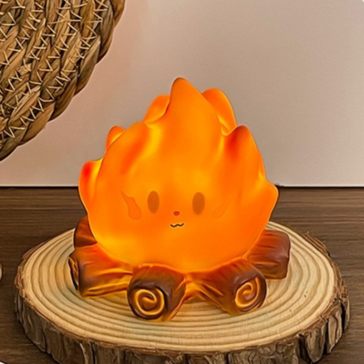 Ночник "Cute campfire" красный оптом