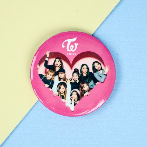 Значок круглый "K-pop" Twice №1, 56мм