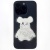 PopSocket "Мишка" с блестками, белый №10